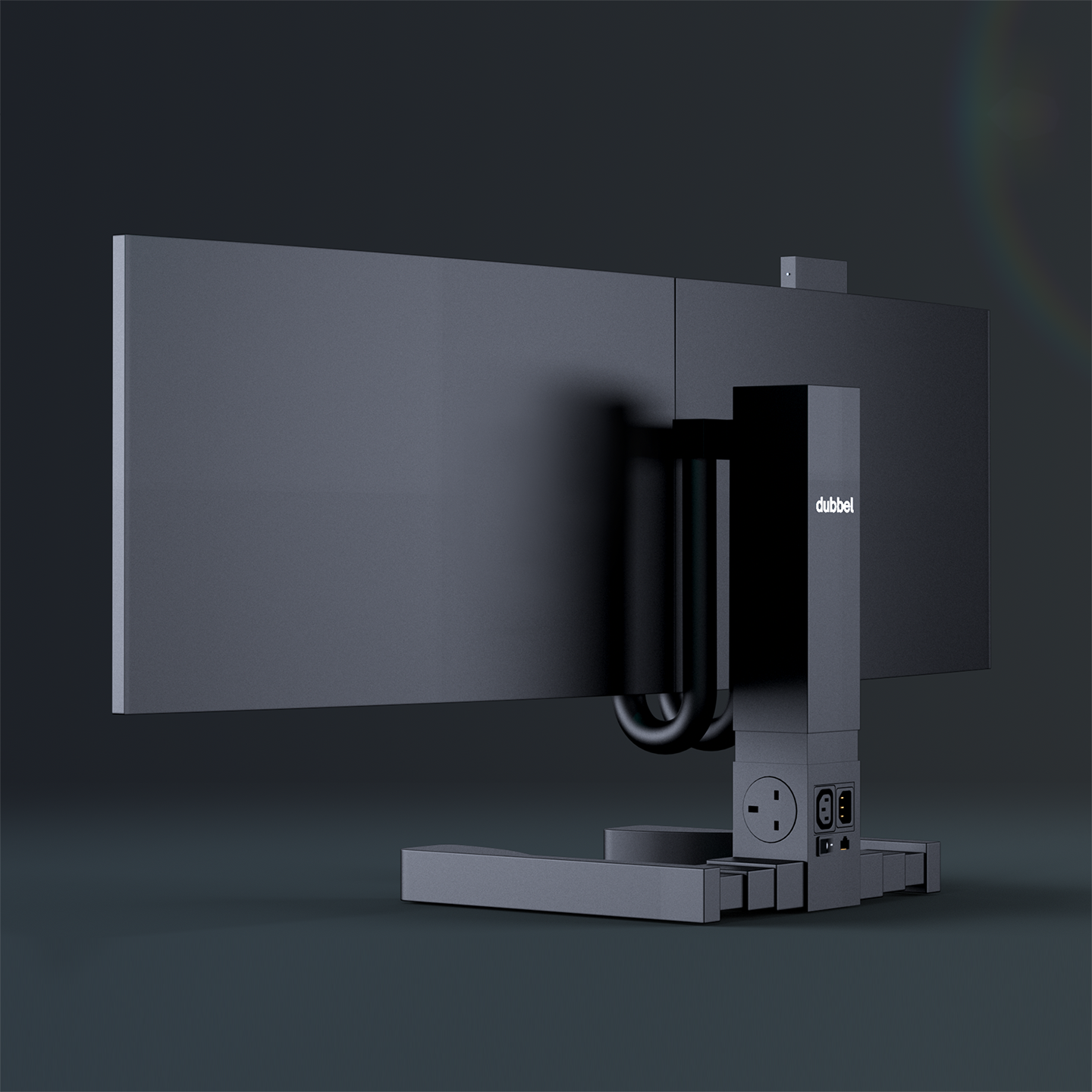 Back angle view of dubbel mute