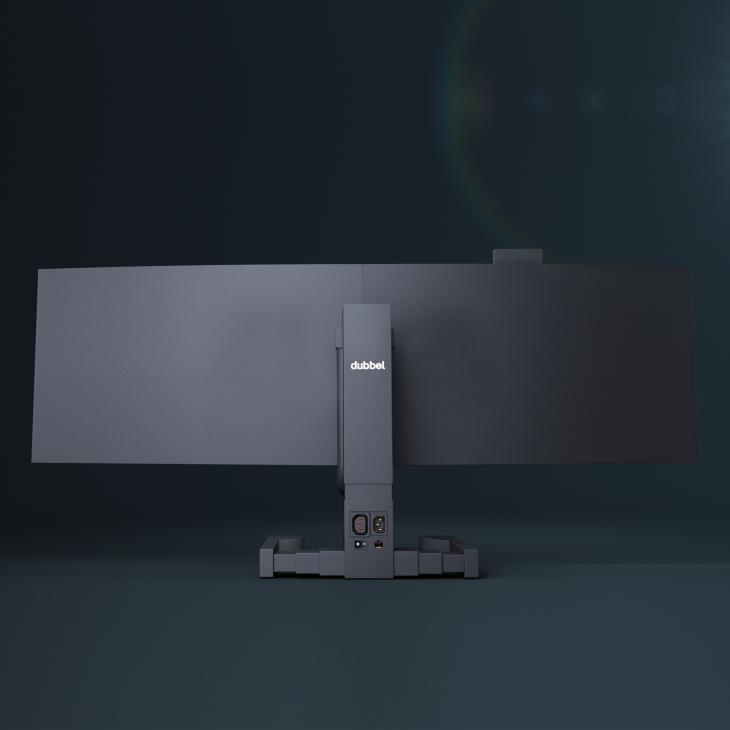 View of the back of dubbel mute