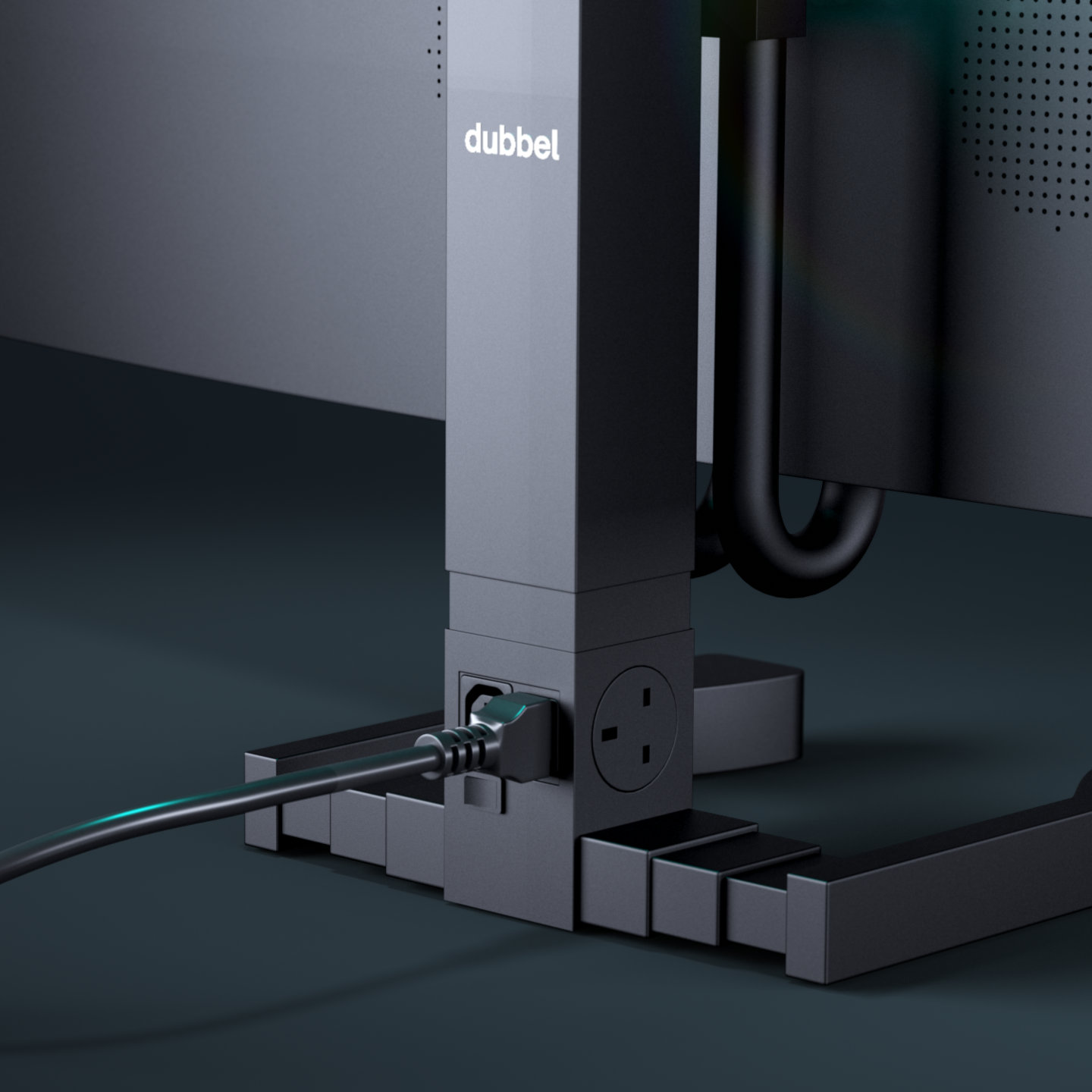 View of dubbel power socket